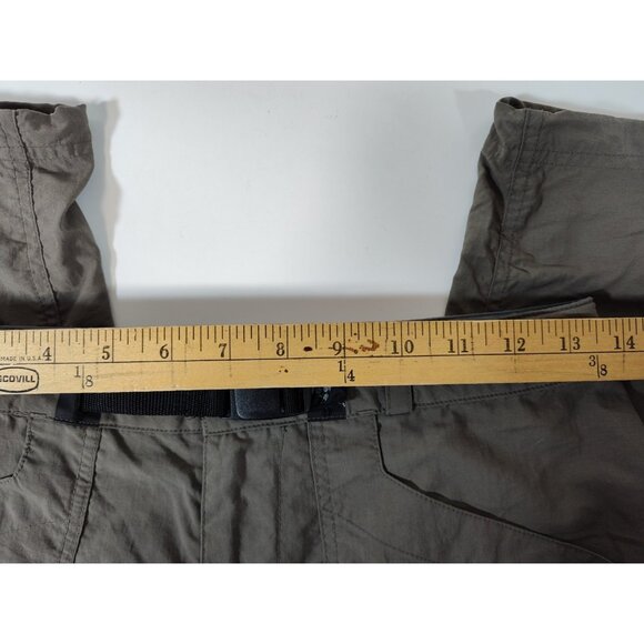 Mountain Hardware Convertible Nylon Pants/Shorts Women's 8 Belted Khaki Stone - Picture 7 of 11